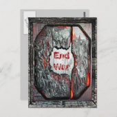 Krieg beenden postkarte (Vorne/Hinten)