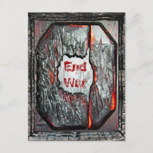 Krieg beenden postkarte