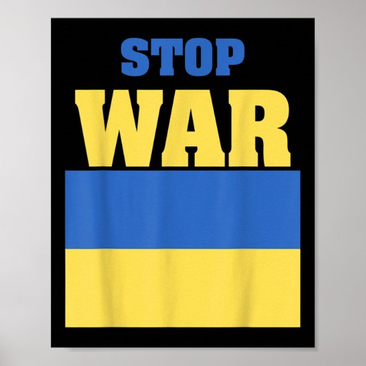 Krieg beenden - Ukraine Poster (Vorne)
