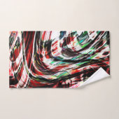 Krieg der grünlichen Zyanenstreifen gegen Rot Badhandtuch Set (Handtuch)