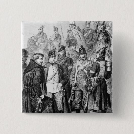 Krieg der Herzogtümer Button (Vorderseite)