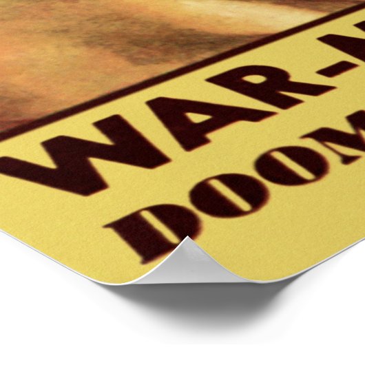 Krieg der Mars vom Mai 1952 Poster (Ecke)