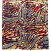 Krieg der Orangenbänder gegen Rot, über Graufonds Duschvorhang (Vorderseite)