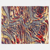 Krieg der Orangenbänder gegen Rot, über Graufonds Fleecedecke (Vorderseite (Horizontal))