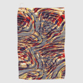 Krieg der Orangenbänder gegen Rot, über Graufonds Golfhandtuch (Vorderseite)