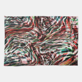 Krieg der roten Bänder gegen Cyan Geschirrtuch (Horizontal)