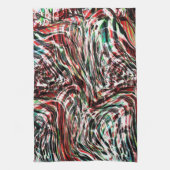 Krieg der roten Bänder gegen Cyan Geschirrtuch (Vertikal)