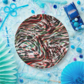 Krieg der roten Bänder gegen Cyan Pappteller (Party)