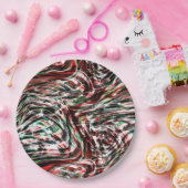 Krieg der roten Bänder gegen Cyan Pappteller (Party)