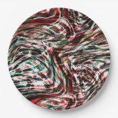 Krieg der roten Bänder gegen Cyan Pappteller (Vorderseite)