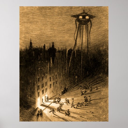 Krieg der Welt, die betrunkene Menge Poster (Vorne)