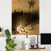 Krieg der Welt, die betrunkene Menge Poster (Heimbüro)