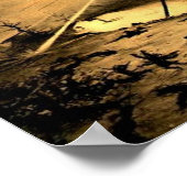 Krieg der Welt - G Wells-Science Fiction Poster (Ecke)