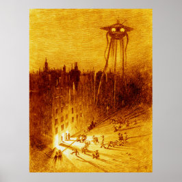 Krieg der Welt H G Wells Alvim Corréa 1906 Poster