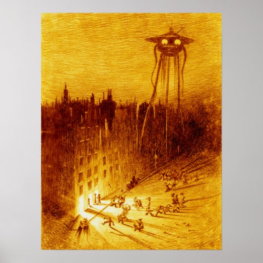 Krieg der Welt H G Wells Alvim Corréa 1906 Poster (Vorne)