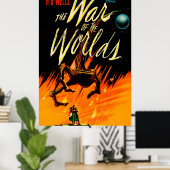 Krieg der Welten 1953 Kinostart Poster (Heimbüro)