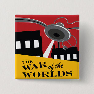 "Krieg der Welten" '38 Logo-Knopf Button