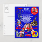 Krieg gegen Amerika - Postkarte (Vorne/Hinten)