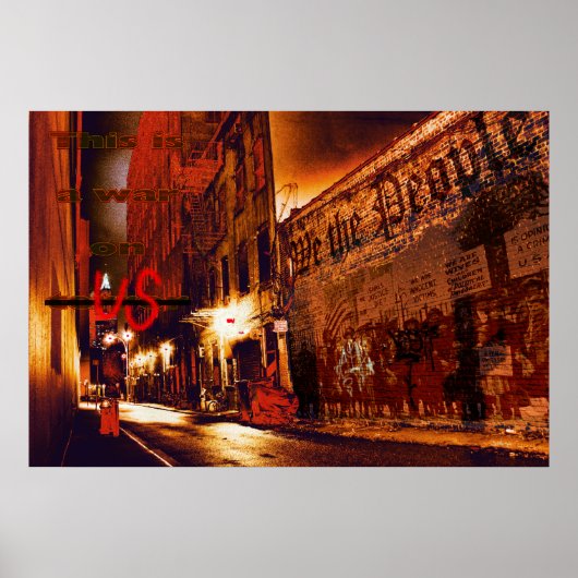 Krieg gegen US-Poster Poster (Vorne)