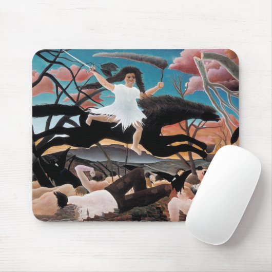 Krieg, Henri Rousseau, 1894 Mousepad (Mit Mouse)