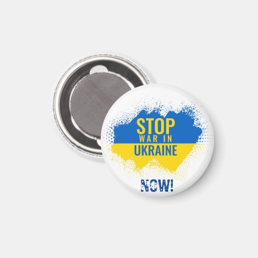 Krieg in der Ukraine jetzt beenden Magnet (Vorderseite/Rückseite)
