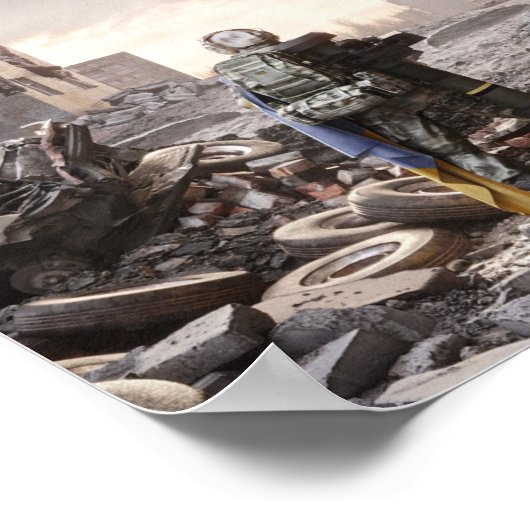 Krieg in der Ukraine Poster (Ecke)