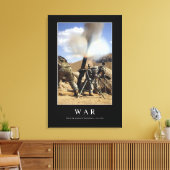 Krieg: Inspiration Zitat 1 Leinwanddruck (Insitu (Wohnzimmer))
