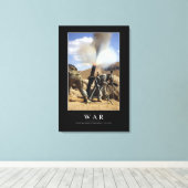 Krieg: Inspiration Zitat 1 Leinwanddruck (Insitu (Holzboden))