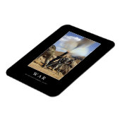 Krieg: Inspiration Zitat 1 Magnet (Linke Seite)