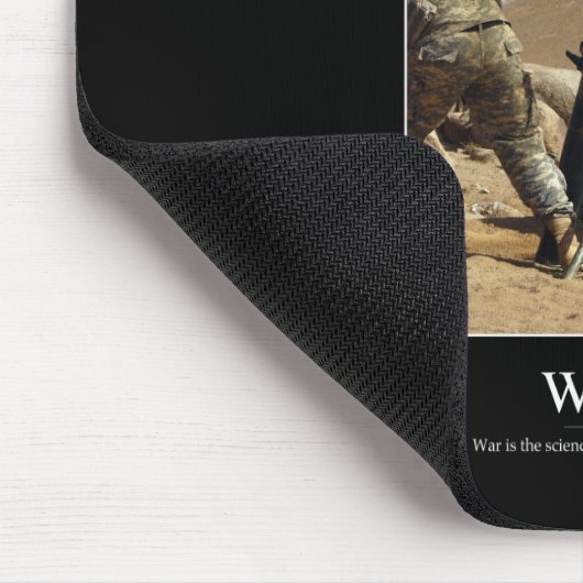 Krieg: Inspiration Zitat 1 Mousepad (Ecke)