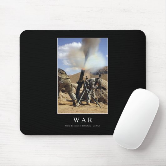 Krieg: Inspiration Zitat 1 Mousepad (Mit Mouse)
