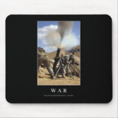Krieg: Inspiration Zitat 1 Mousepad (Vorne)