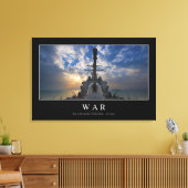 Krieg: Inspiration Zitat 2 Leinwanddruck (Insitu (Wohnzimmer))