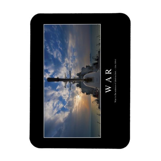 Krieg: Inspiration Zitat 2 Magnet (Vertikal)