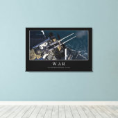 Krieg: Inspiration Zitat 3 Leinwanddruck (Insitu (Holzboden))