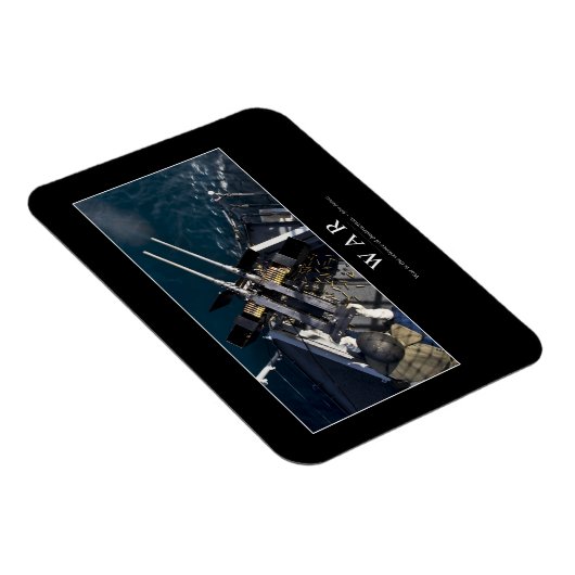 Krieg: Inspiration Zitat 3 Magnet (Rechte Seite)