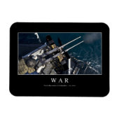 Krieg: Inspiration Zitat 3 Magnet (Horizontal)