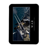 Krieg: Inspiration Zitat 3 Magnet (Vertikal)