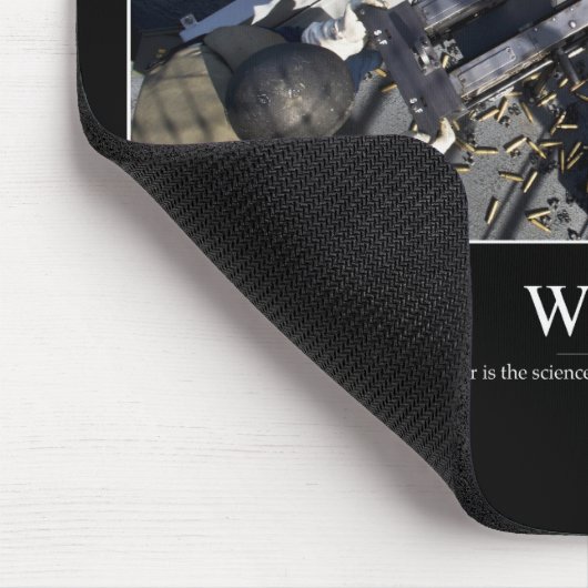 Krieg: Inspiration Zitat 3 Mousepad (Ecke)
