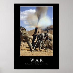 Krieg: Inspirierend Zitat 1 Poster