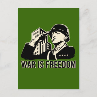 Krieg ist Freiheit Postkarte