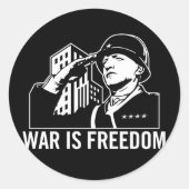 Krieg ist Freiheit Sticker (Vorderseite)