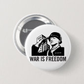 Krieg ist Freiheits-Knopf Button (Vorne & Hinten)