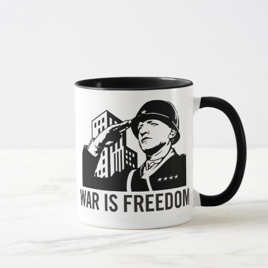 Krieg ist Freiheits-Tasse Tasse (Rechts)