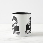 Krieg ist Freiheits-Tasse Tasse (Zentrum)