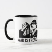 Krieg ist Freiheits-Tasse Tasse (Links)