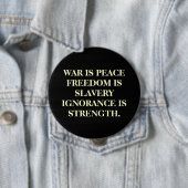 Krieg ist Frieden Button (Beispiel)