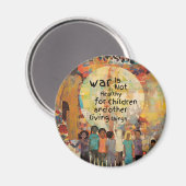 Krieg ist für Kinder nicht gesund Magnet (Vorderseite/Rückseite)