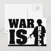 Krieg ist Hell Postkarte (Vorne/Hinten)