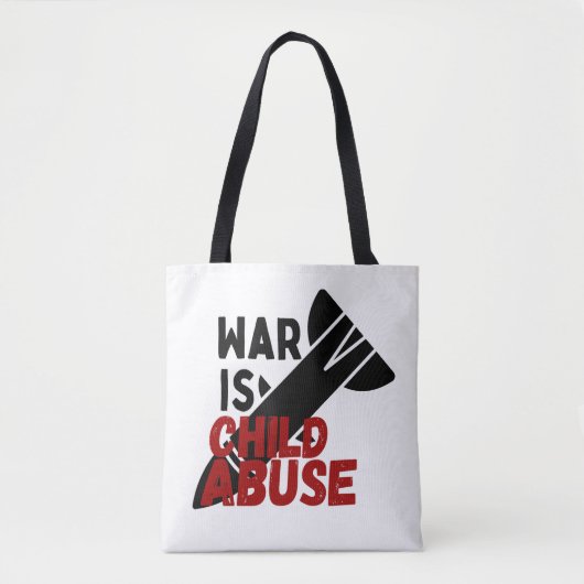 Krieg ist Kindesmissbrauch Tasche (Vorderseite)